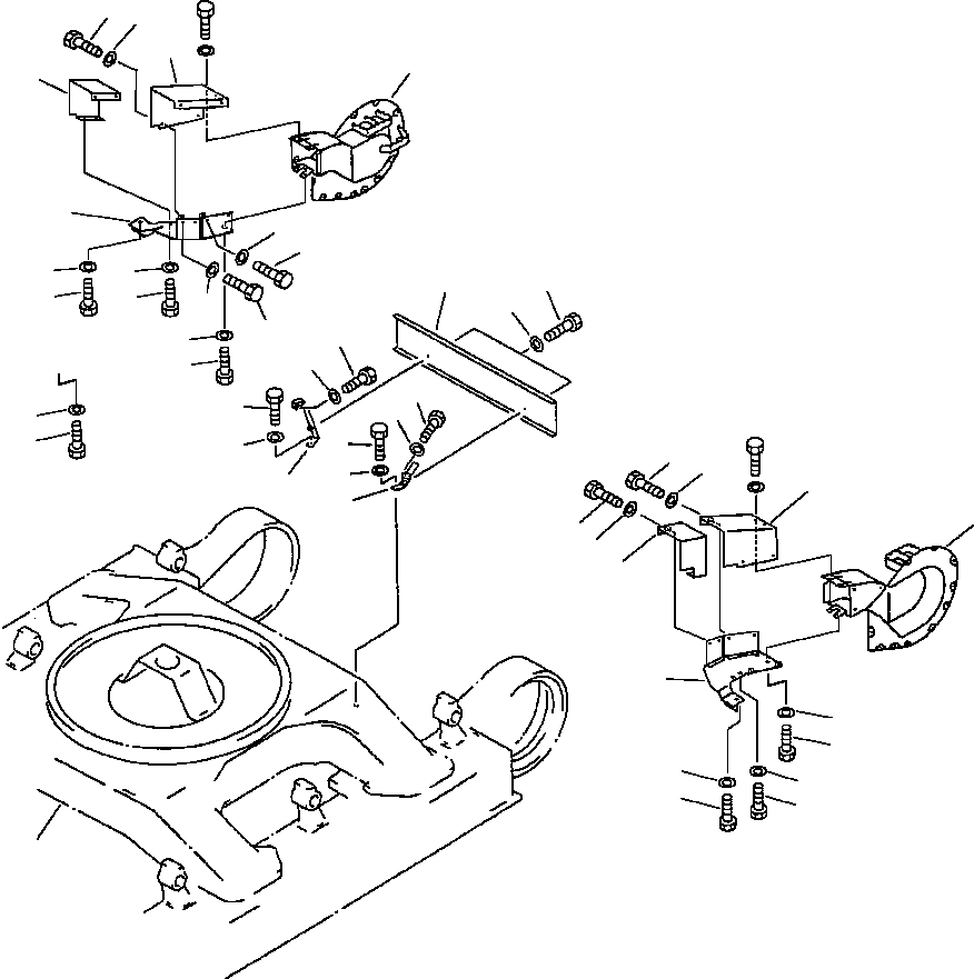Крышка левая 209-30-62680 KOMATSU