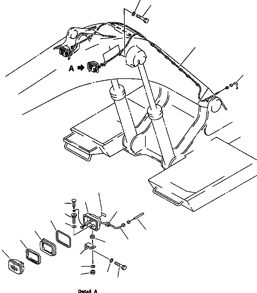 WIRING HARNESS,SHORT BOOM 209-06-61390 KOMATSU