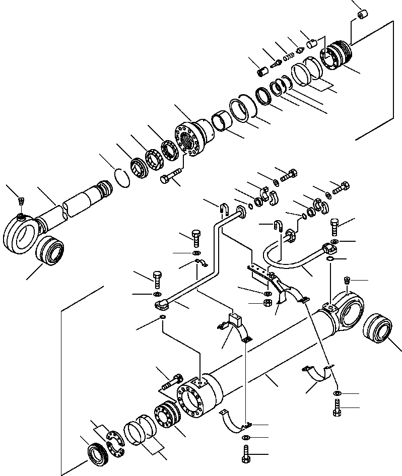 Цилиндр в сборе 209-63-03041 KOMATSU