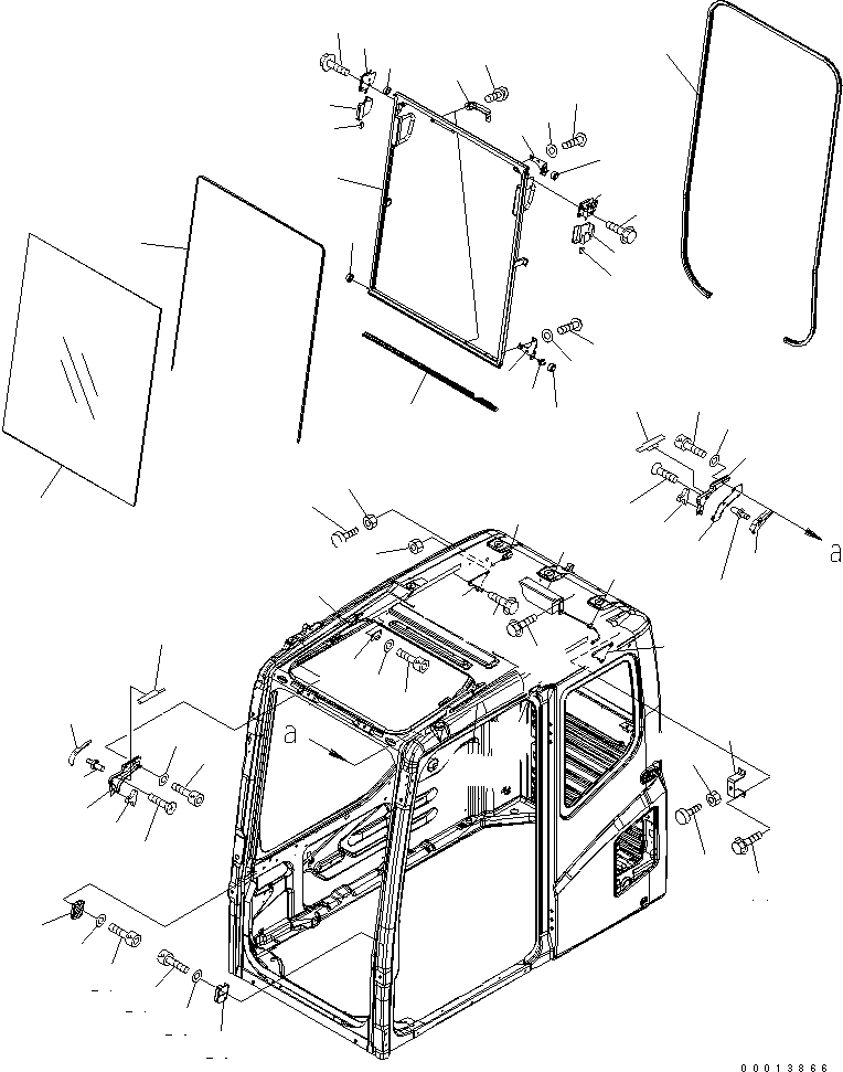 Кабина в сборе (209-54-00790) KOMATSU