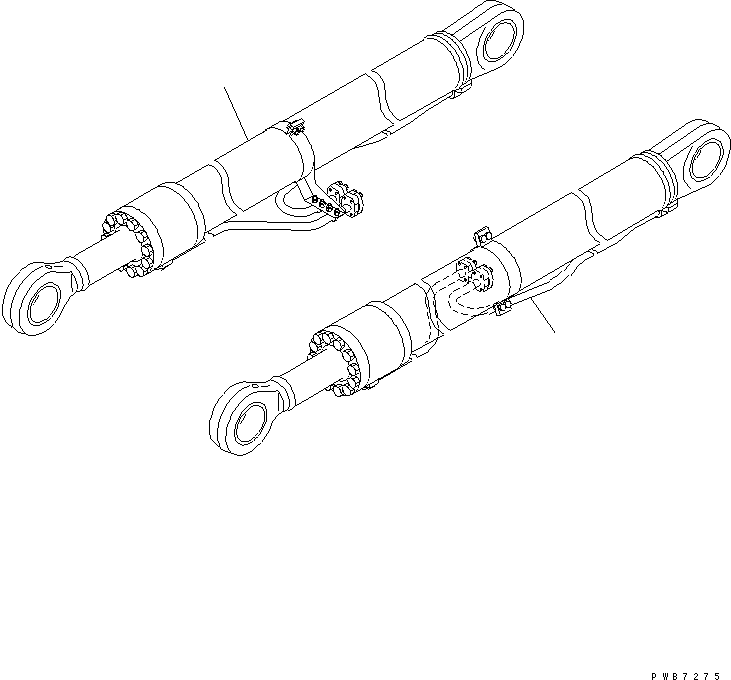 CYLINDER GROUP,R.H. (FINAL COATING) (\8\707-01-XY030) KOMATSU