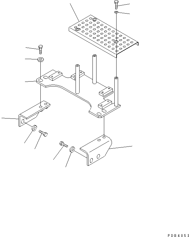 BRACKET L.H. 209-62-71880 KOMATSU