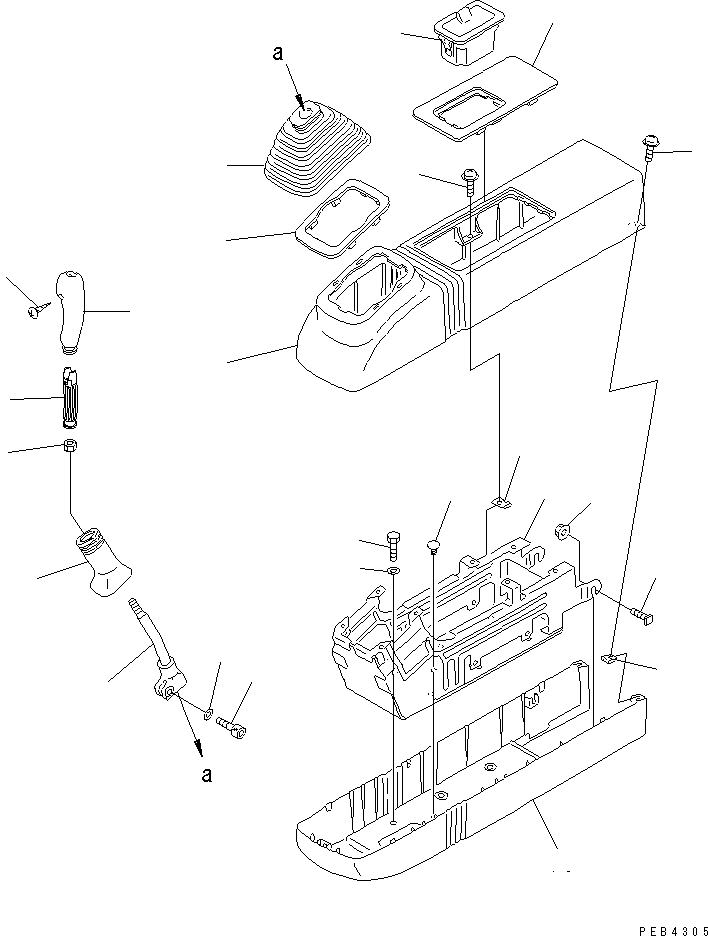 LEVER ASS'Y,L.H. 209-43-78110 KOMATSU
