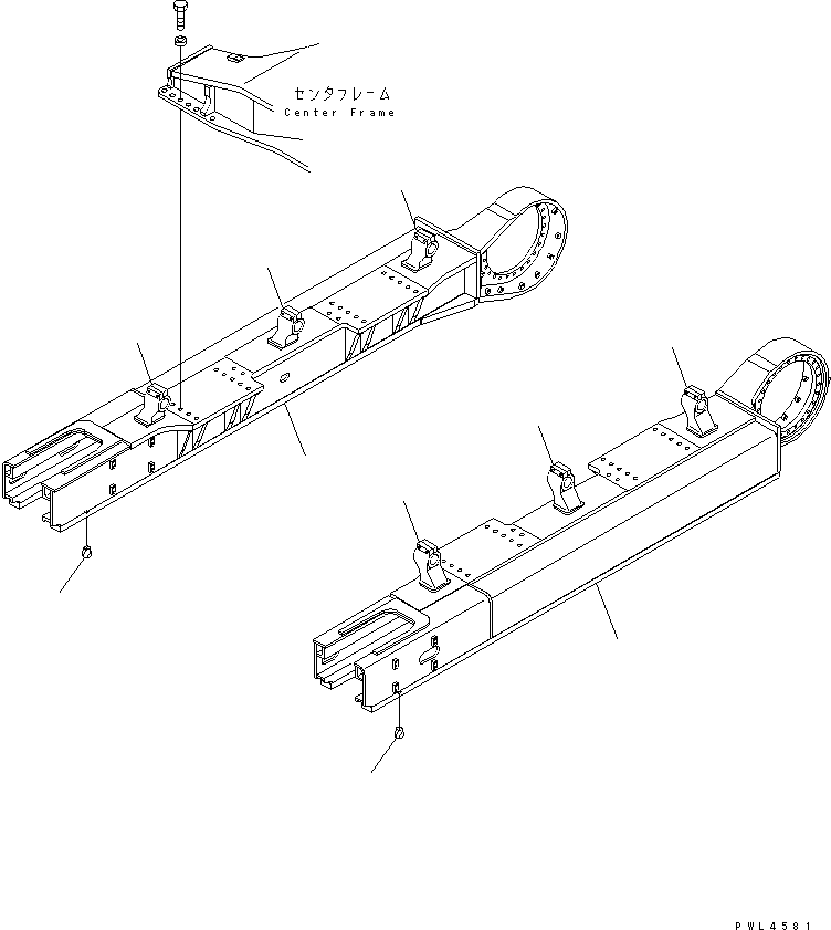 Рама правая 209-30-K1320 KOMATSU