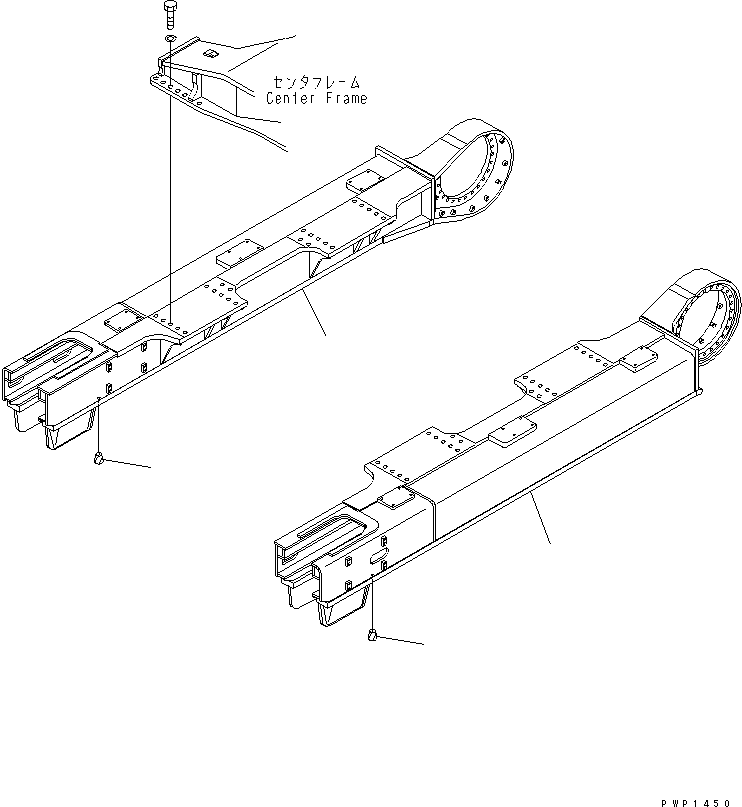 Рама левая 209-30-K1430 KOMATSU