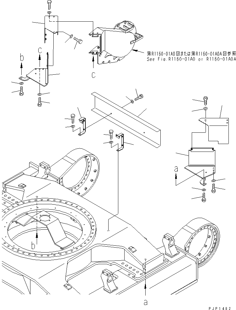 Кронштейн правый 209-30-71420 KOMATSU