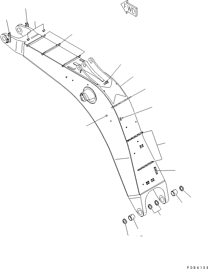 Стрела в сборе 209-70-K0020 KOMATSU