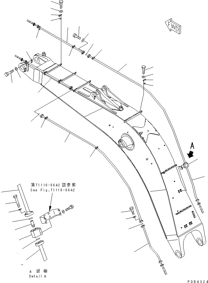 Трубка 209-62-78261 KOMATSU