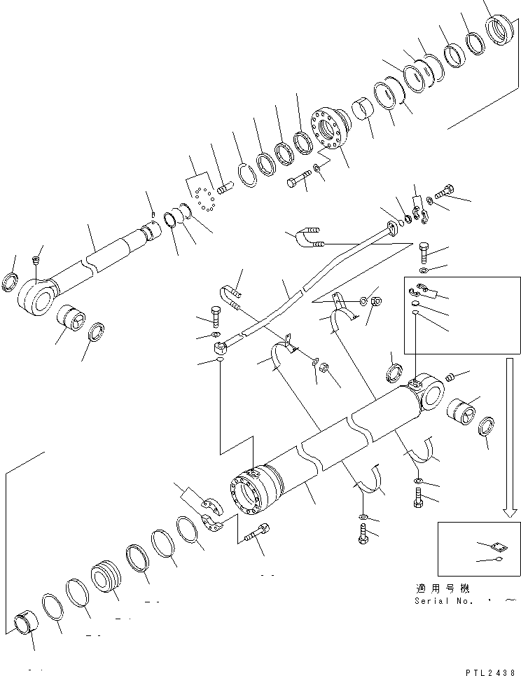 Цилиндр 209-63-63341 KOMATSU