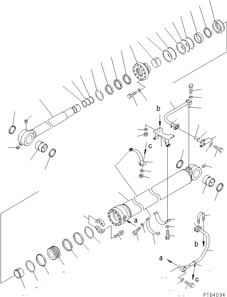 Шток поршня 209-63-73520 KOMATSU
