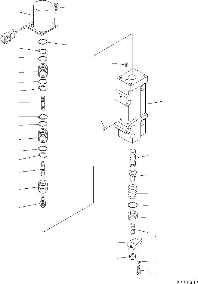 VALVE ASS'Y,TVC 708-25-09760 KOMATSU