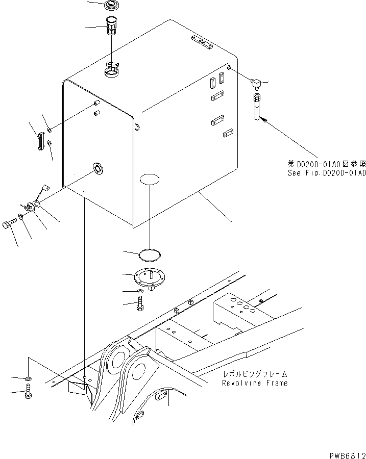 Бак 209-04-K1110 KOMATSU