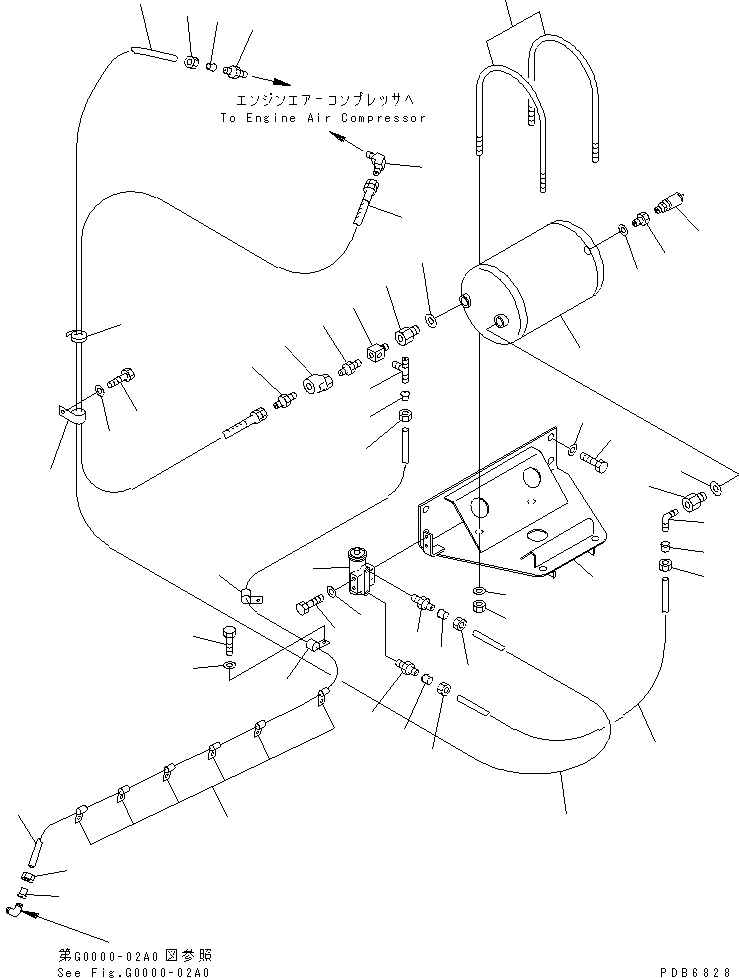 Трубка 07822-00641 KOMATSU