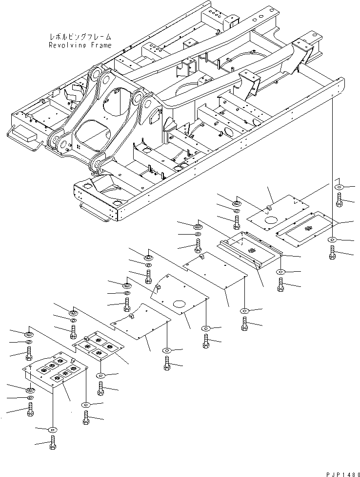 Крышка 209-54-73740 KOMATSU