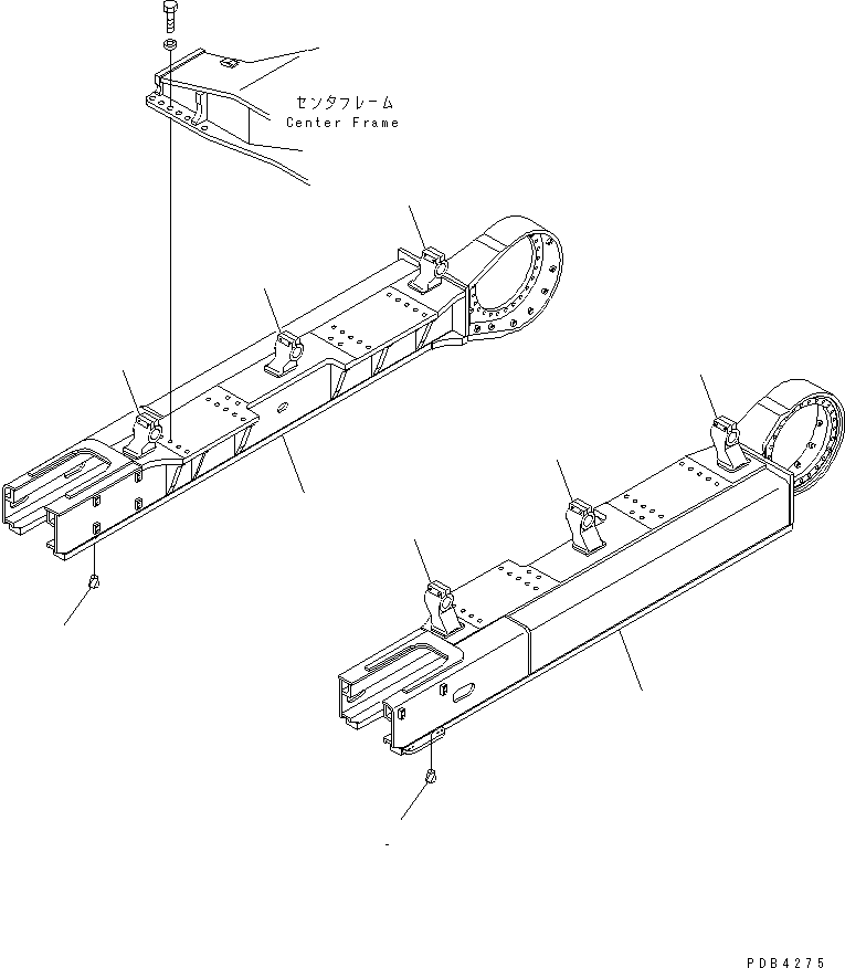 Рама правая 209-30-K1250 KOMATSU