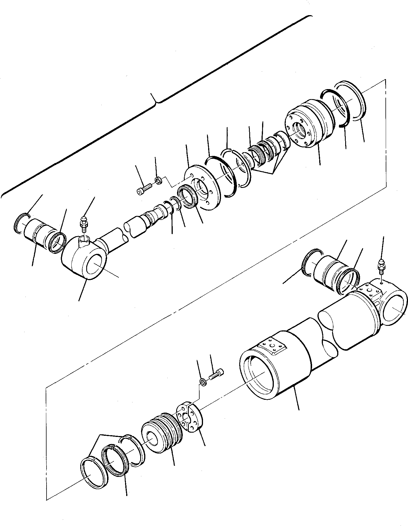 2nd BOOM CYLINDER, ASSY. 21D-61-16101 KOMATSU