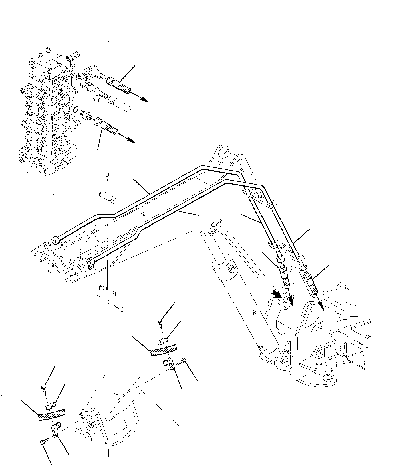 PIPE, R.H. 22E-62-12160 KOMATSU