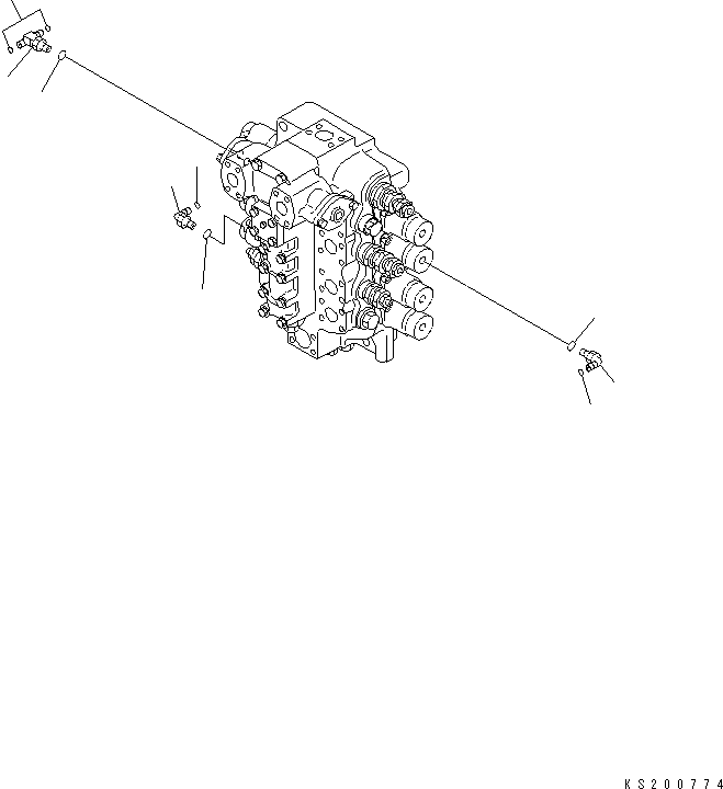 Тройник 209-62-KJ250 KOMATSU