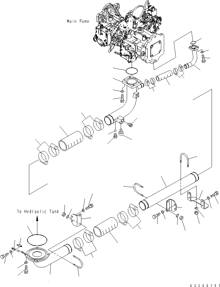 Трубка 209-62-KH721 KOMATSU
