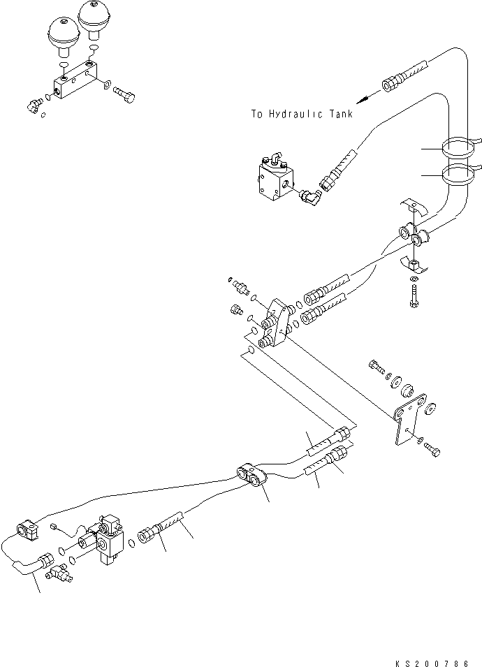 Шланг в сборе 209-62-KJ230 KOMATSU