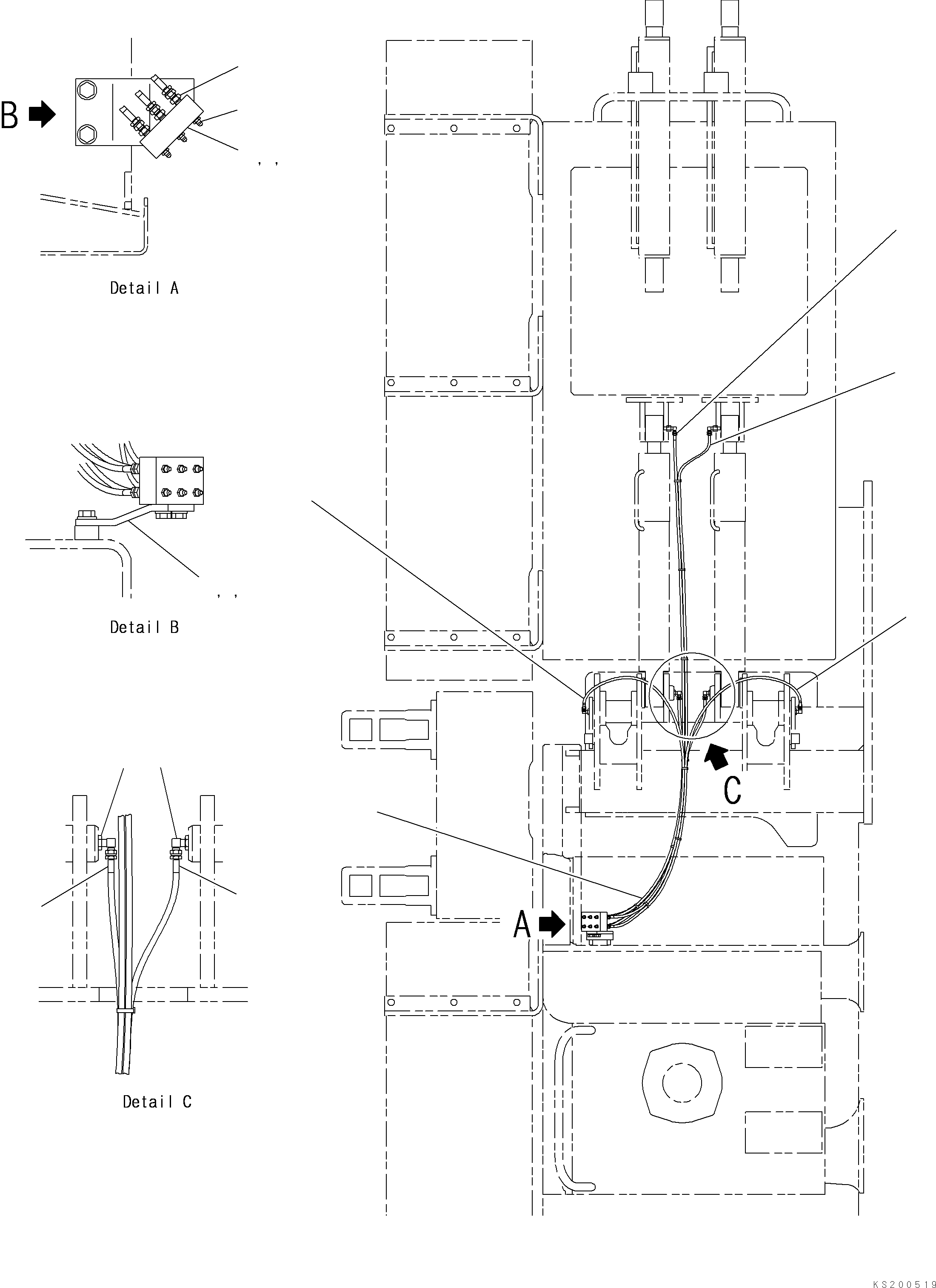 Шланг 209-62-KJ170 KOMATSU