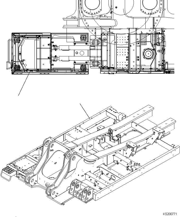 FRAME,REVOLVING 209-46-KE982 KOMATSU