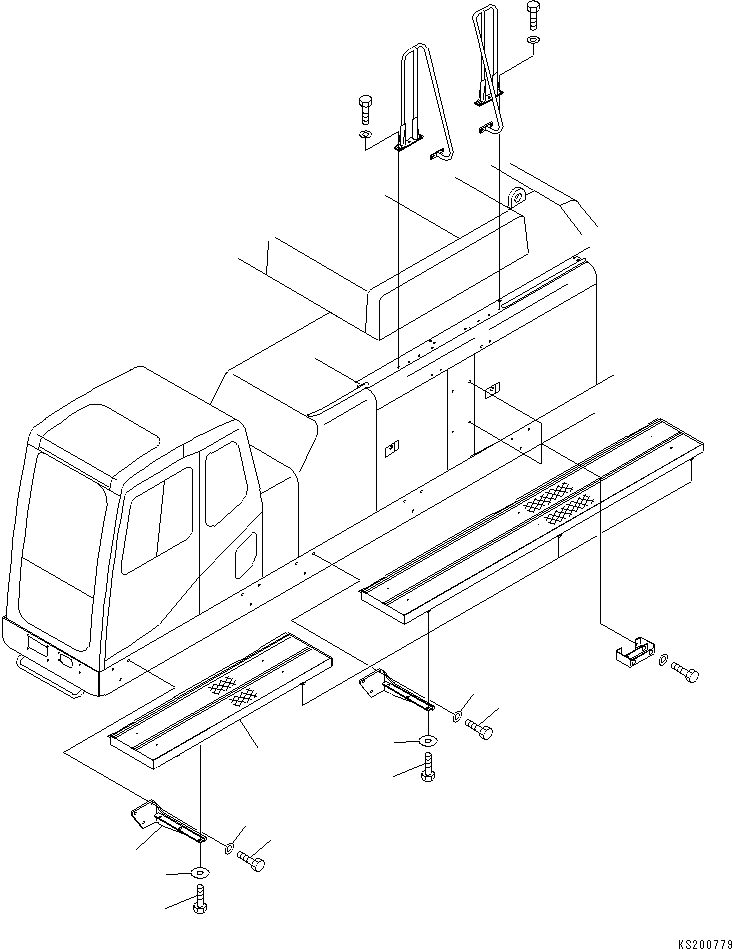 Подножка 209-54-KA440 KOMATSU