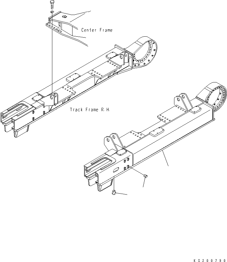 FRAME (L.H.) 209-30-KB131 KOMATSU