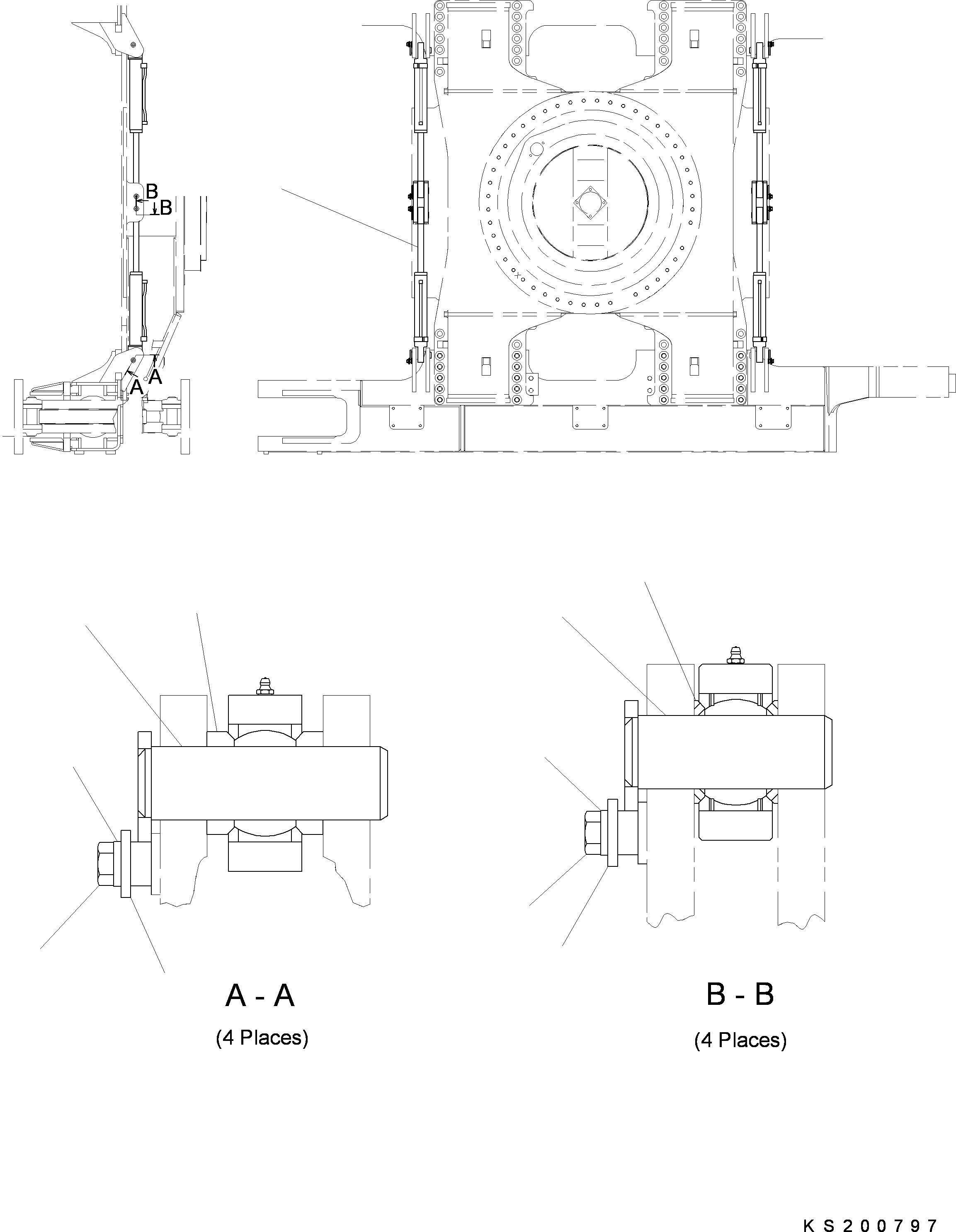 Цилиндр 209-63-KA290 KOMATSU