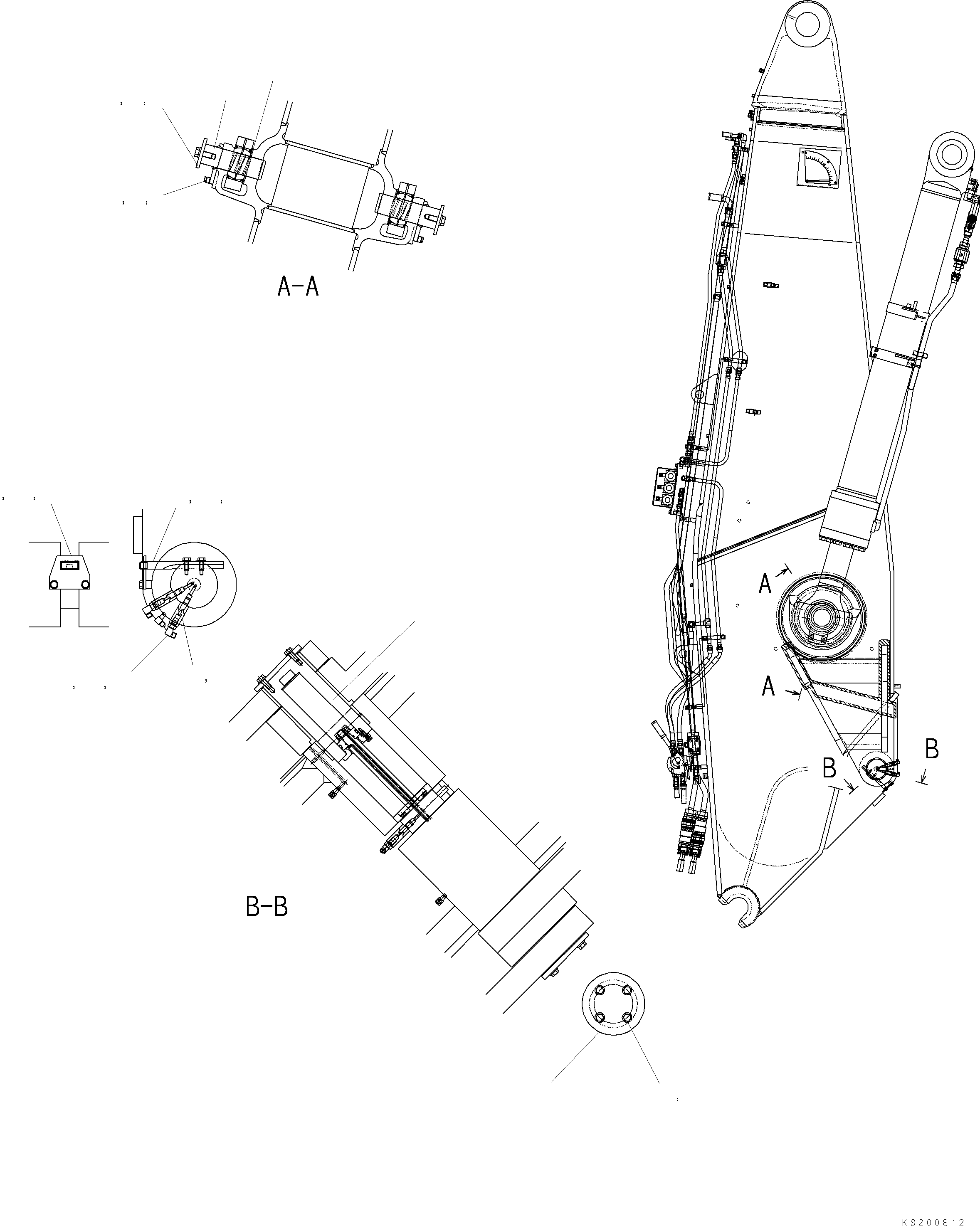 CYLINDER A. 209-63-KA110 KOMATSU