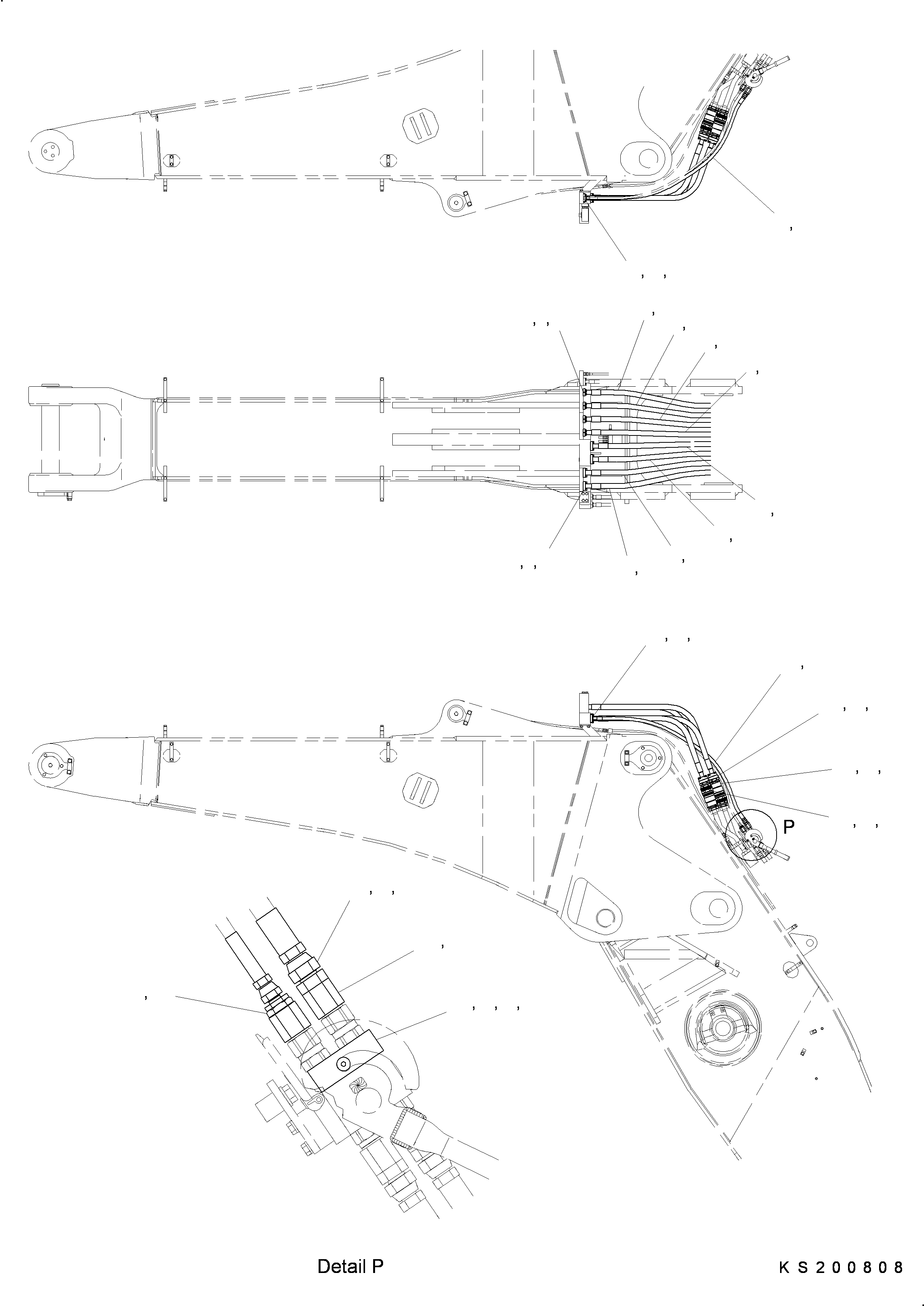 Шланг 209-62-KH180 KOMATSU