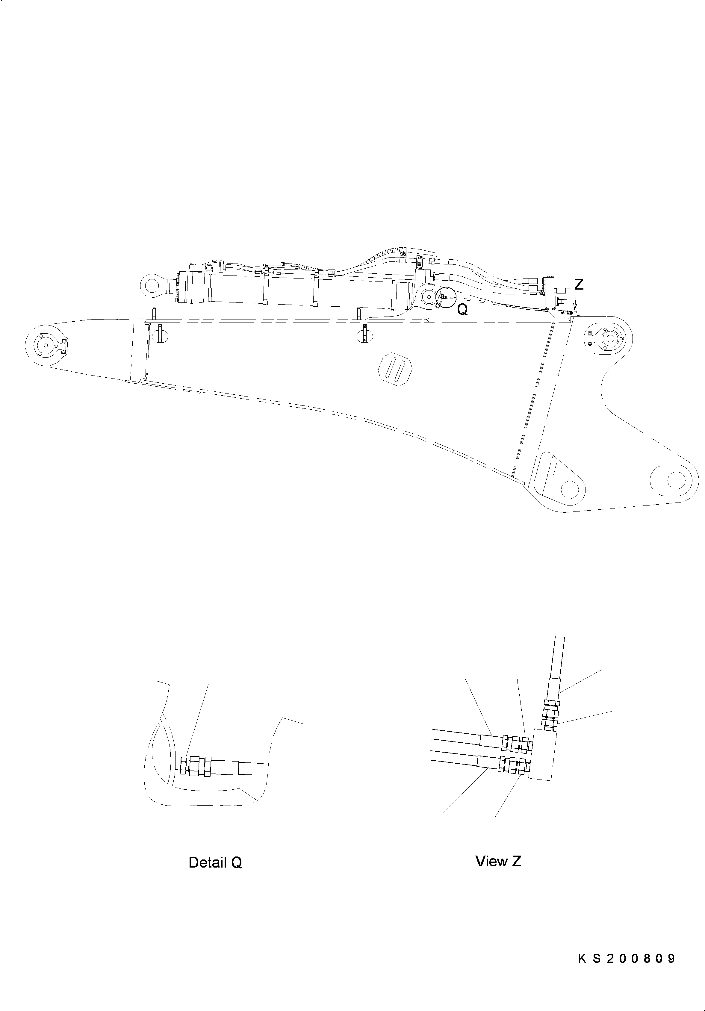 Шланг 209-70-KD520 KOMATSU
