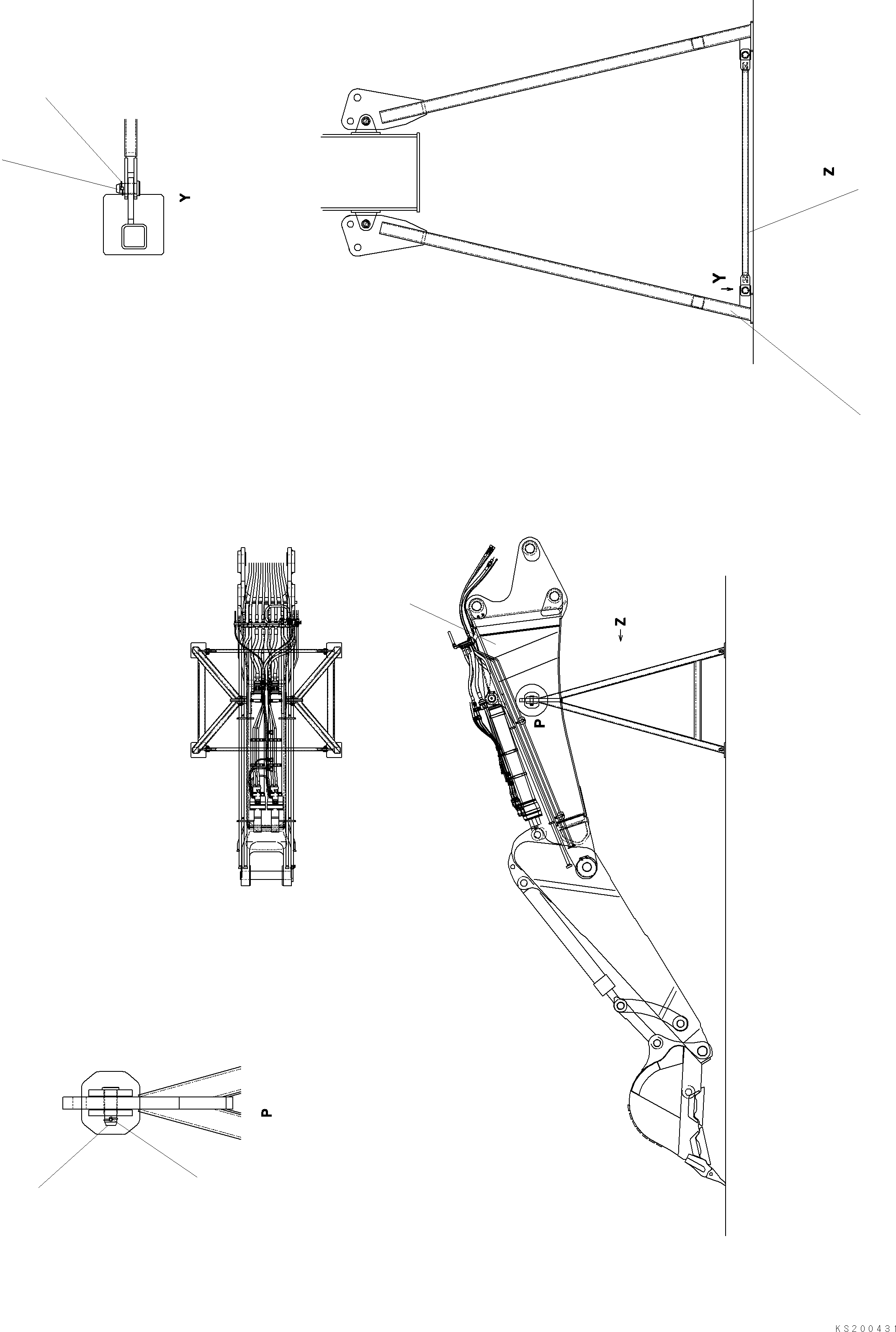 Тяга 209-70-83230 KOMATSU