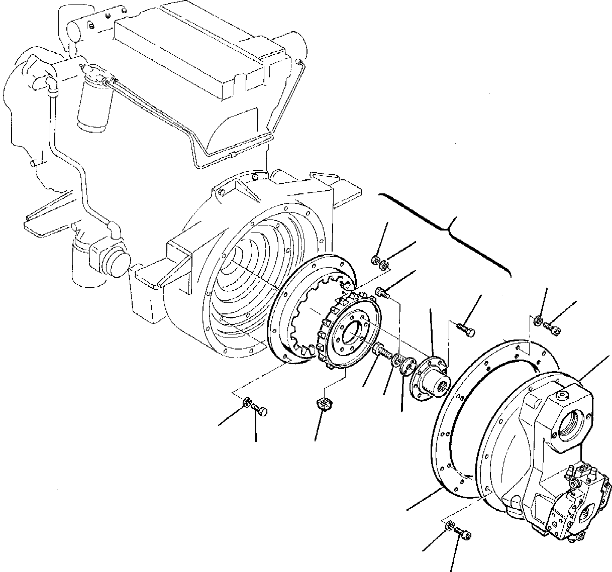 Фланец 21D-01-12110 KOMATSU