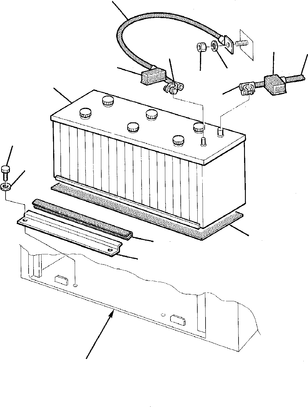 TERMINAL (--), ASSY. 21D-06-12170 KOMATSU