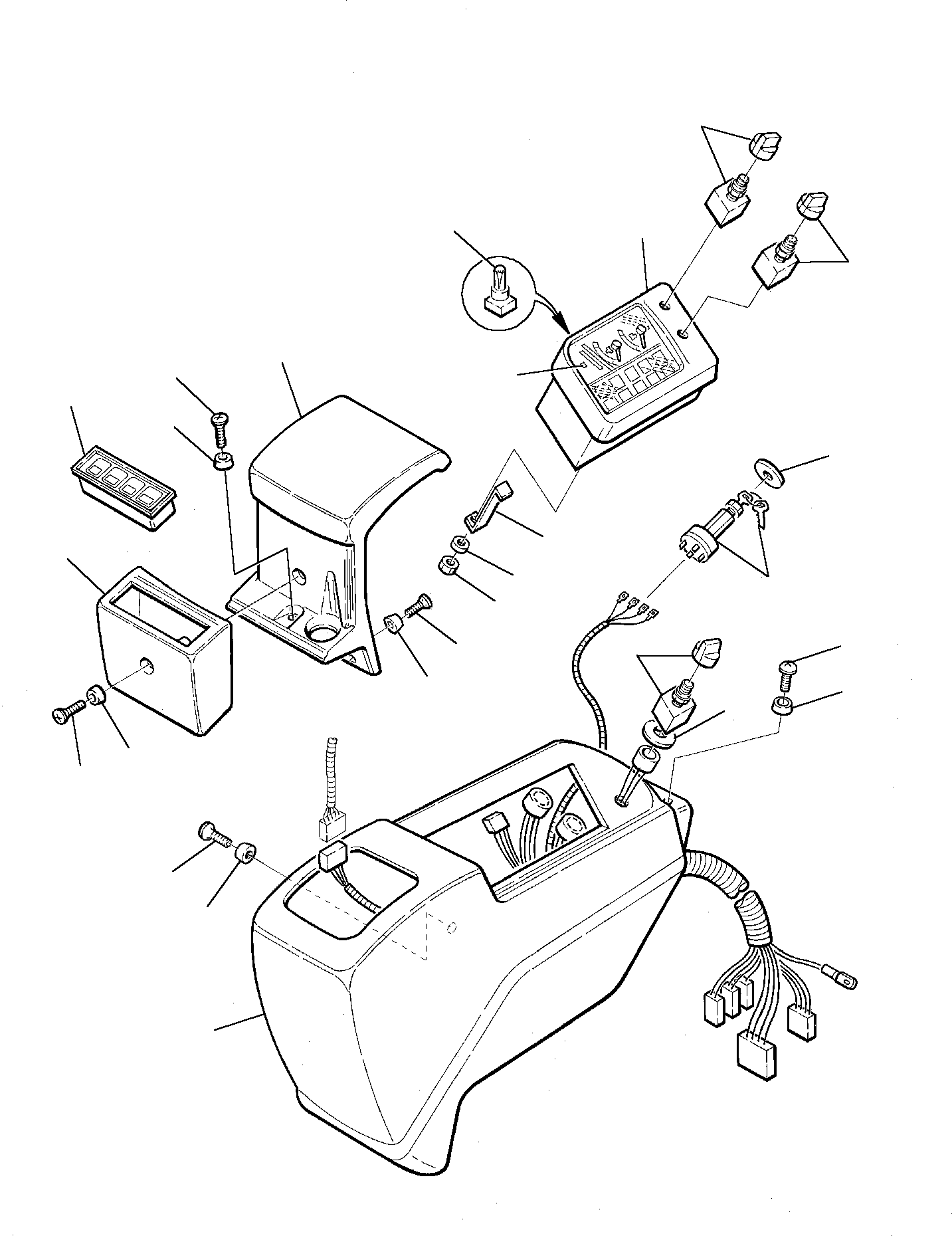 DASHBOARD, R.H., ASSY. 21D-06-12222 KOMATSU