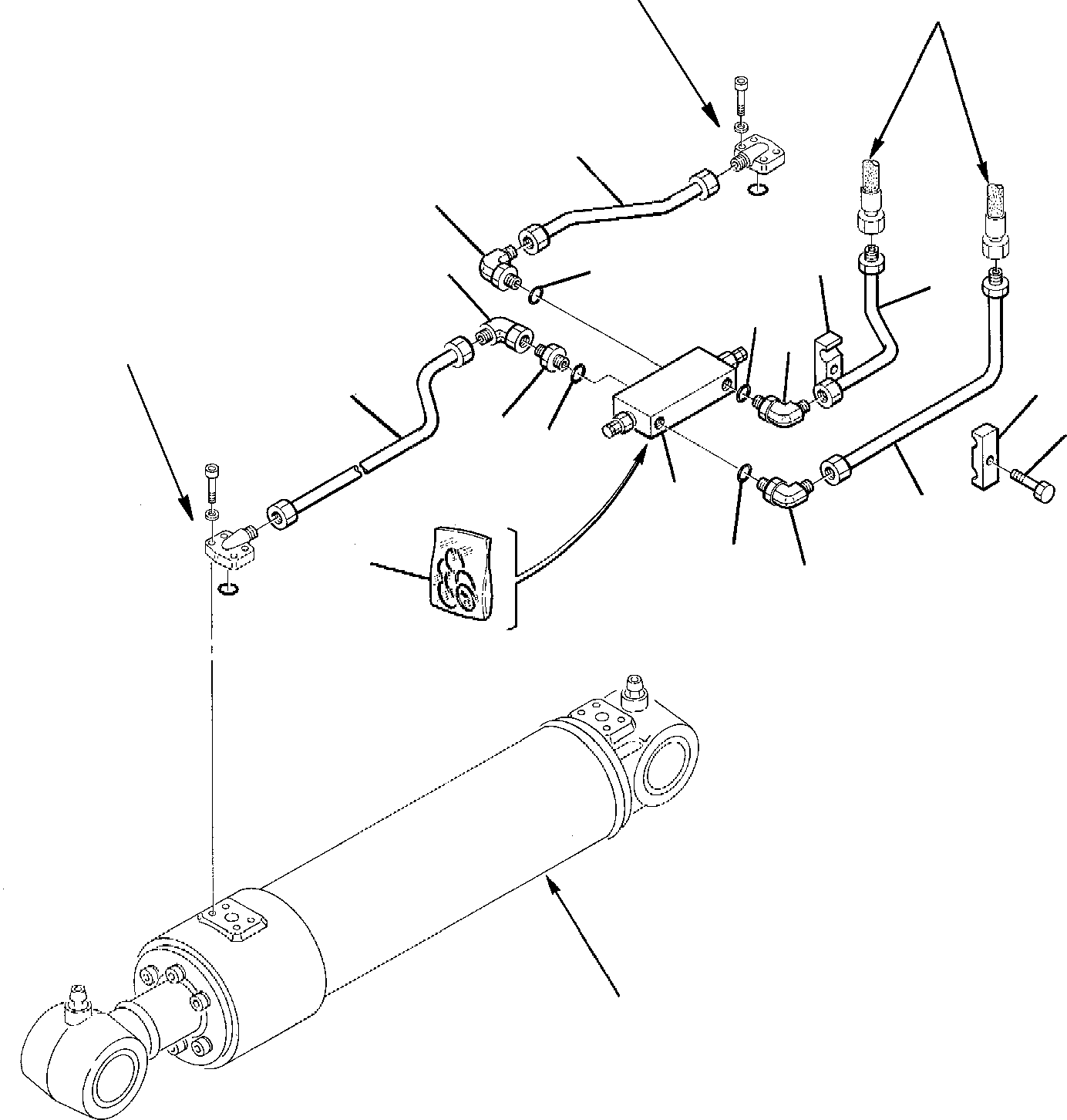 PIPE, R.H. 21D-62-14210 KOMATSU