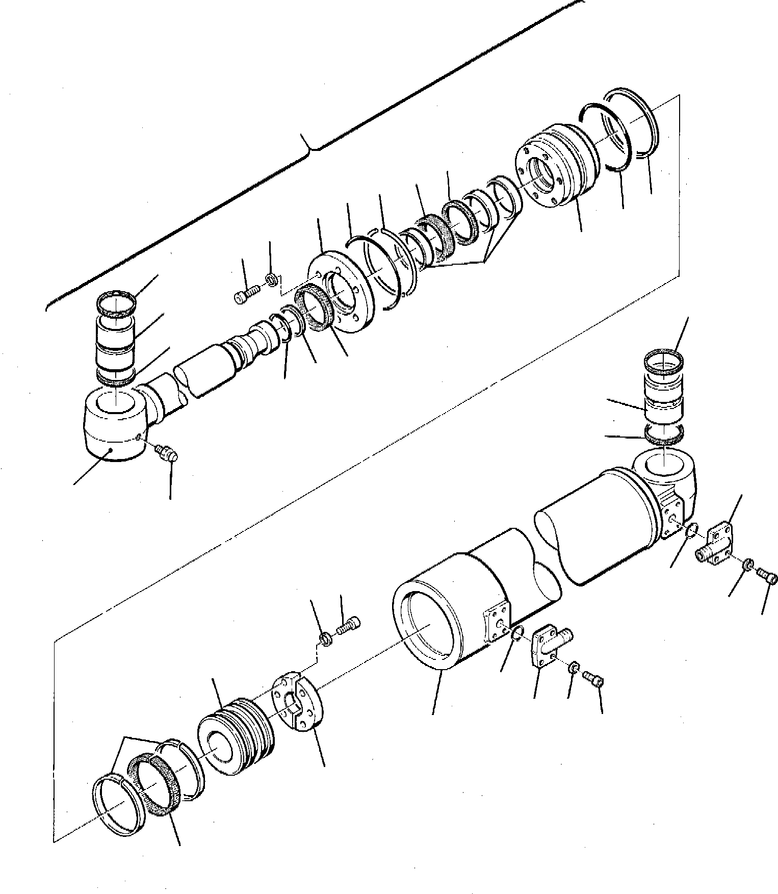 SWING CYLINDER, ASSY. 21D-61-14101 KOMATSU