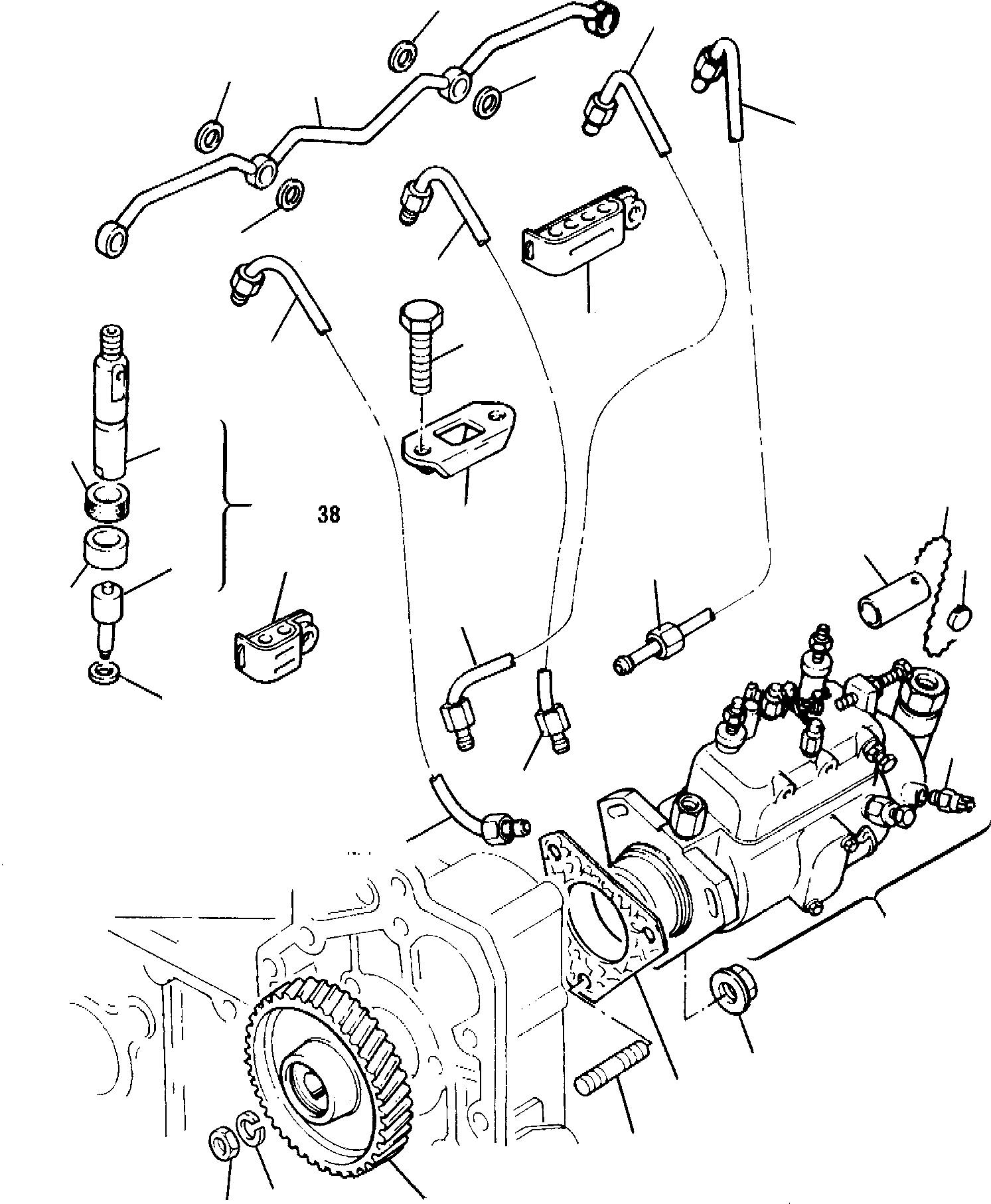 INJECTION PIPE N. 2 6810-71-5121 KOMATSU