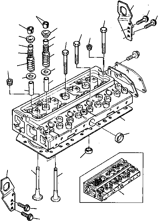 ASPIRATED ENGINE 21D-01-10000 KOMATSU