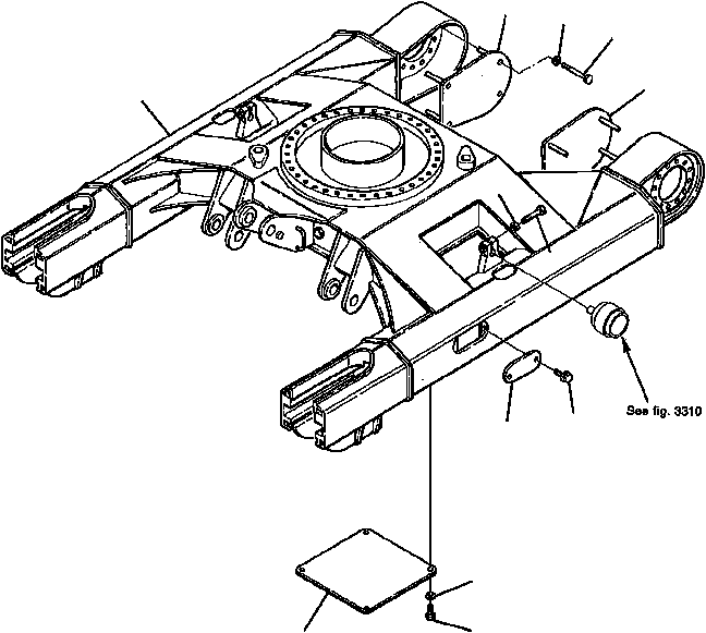 TRACK, FRAME 21D-30-11110 KOMATSU