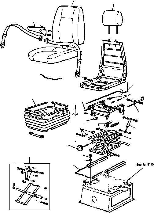 ARM REST KIT 21D-57-11250 KOMATSU
