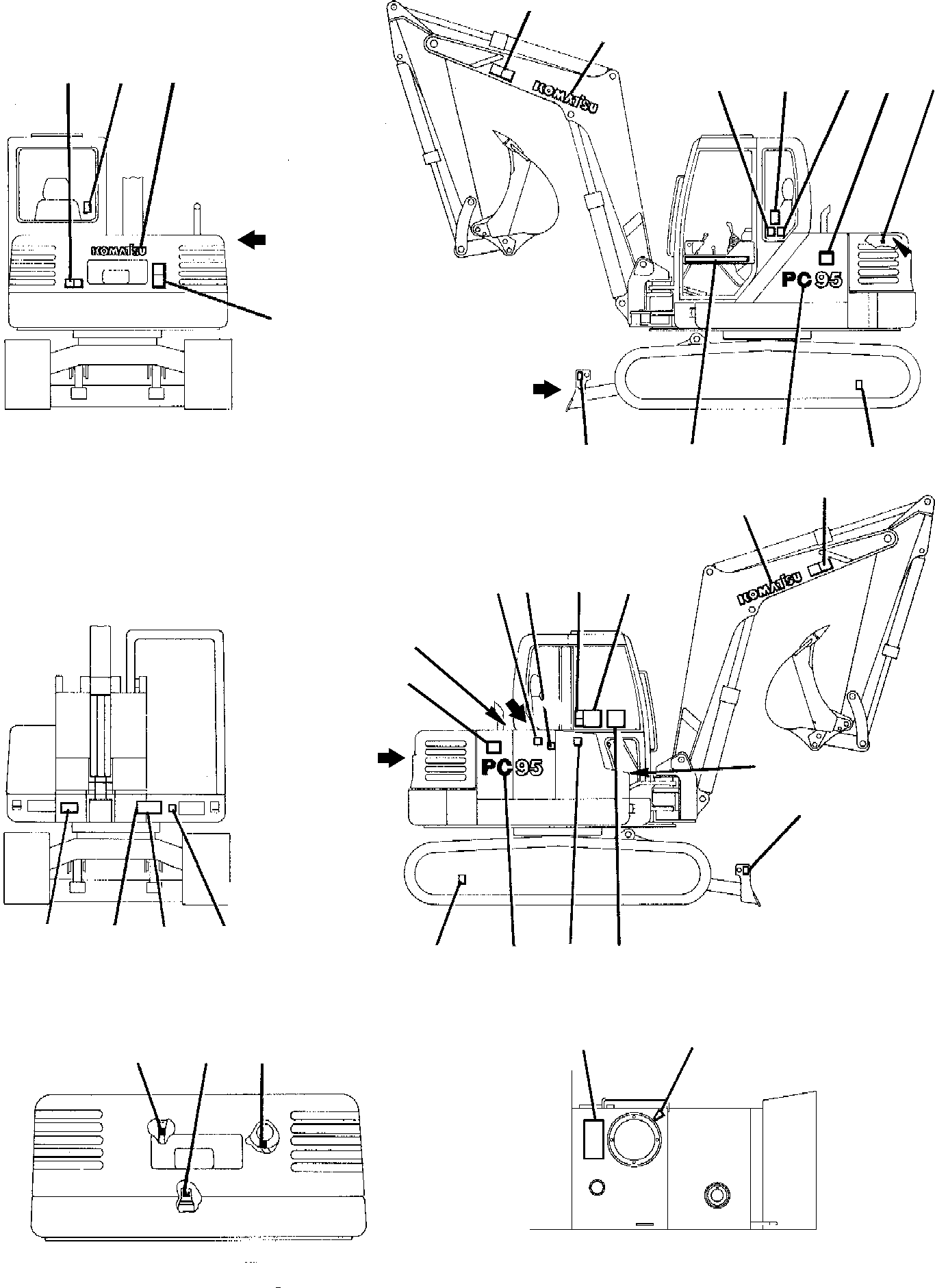 KIT, BASIC STICKER 21D-98-11923 KOMATSU