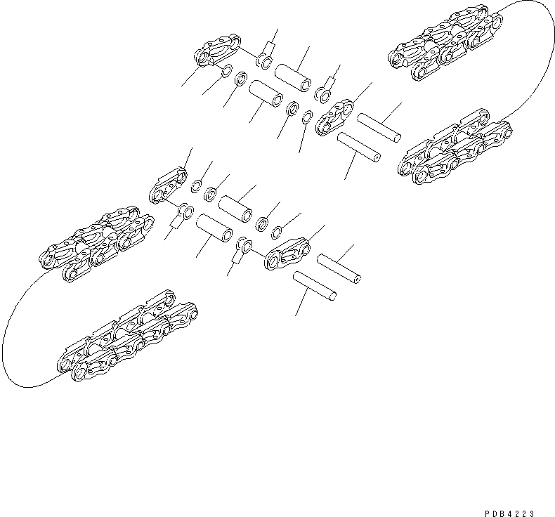 TRACK LINK ASSEMBLY 209-32-K3011 KOMATSU
