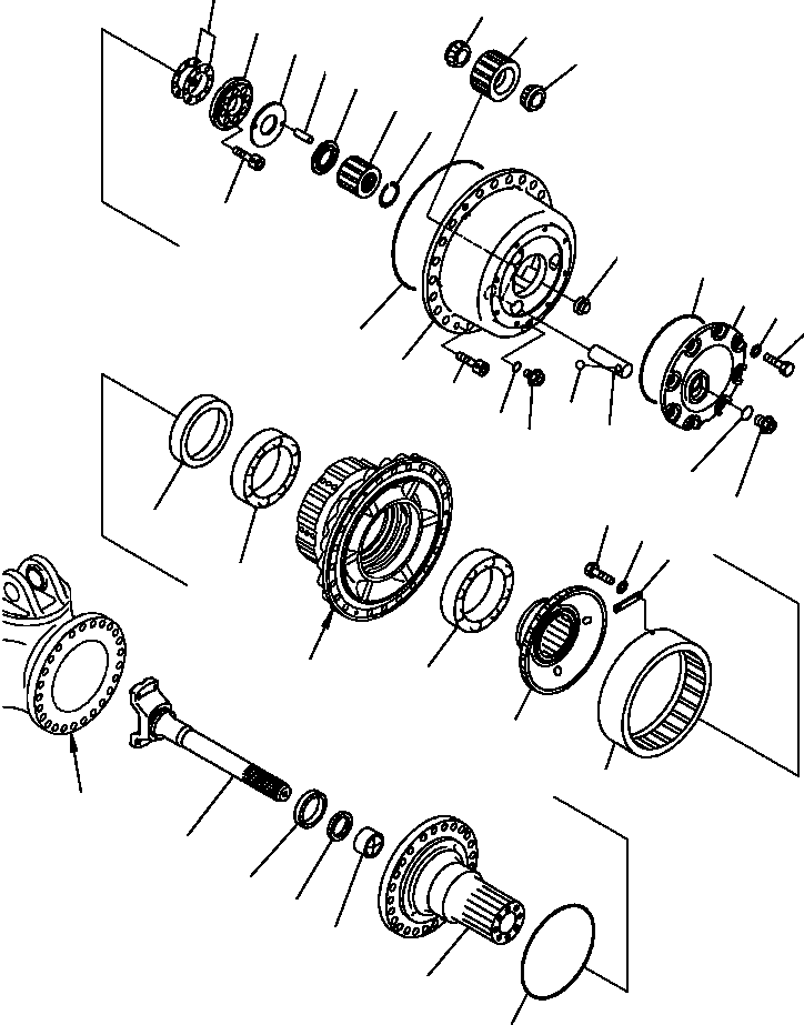 FINAL DRIVE, WITH BRAKE 56C-27-12004 KOMATSU