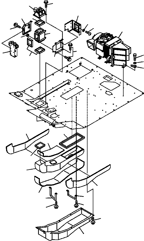 AIR CONDITIONER UNIT 567-07-73412 KOMATSU
