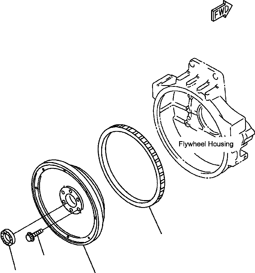 FLYWHEEL ASS'Y 6218-31-1800 KOMATSU