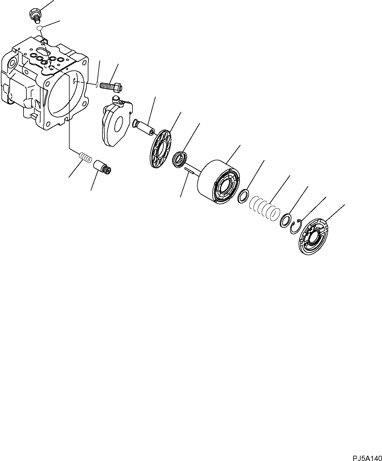 HYDRAULIC PUMP, ASSY. (708-3S-01512) KOMATSU