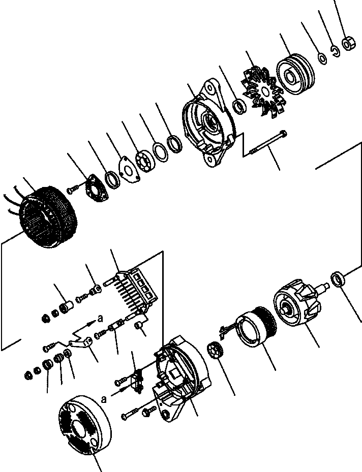 BRACKET ASSEMBLY, REAR KD0-37500-0821 KOMATSU