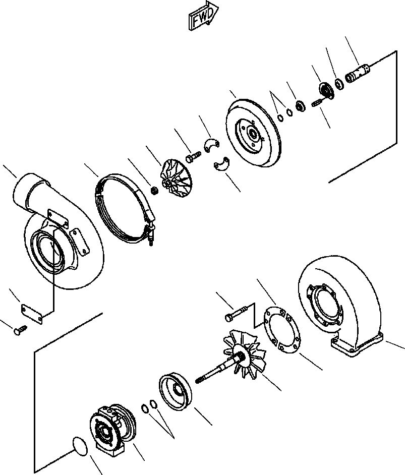 HOUSING,TURBINE 6505-61-4160 KOMATSU